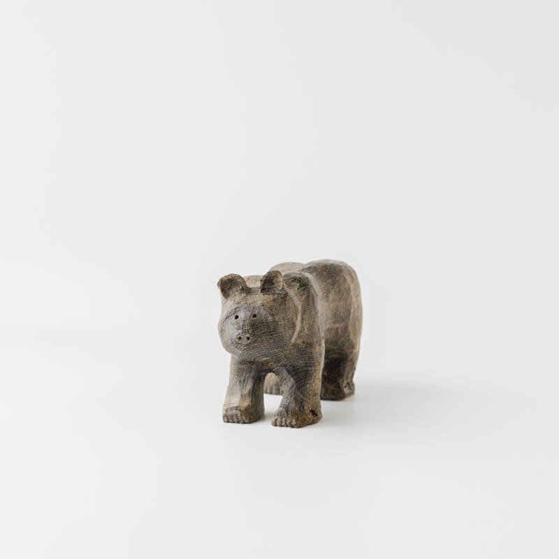 みきおさんのクマ 木彫りの熊 - インテリア小物