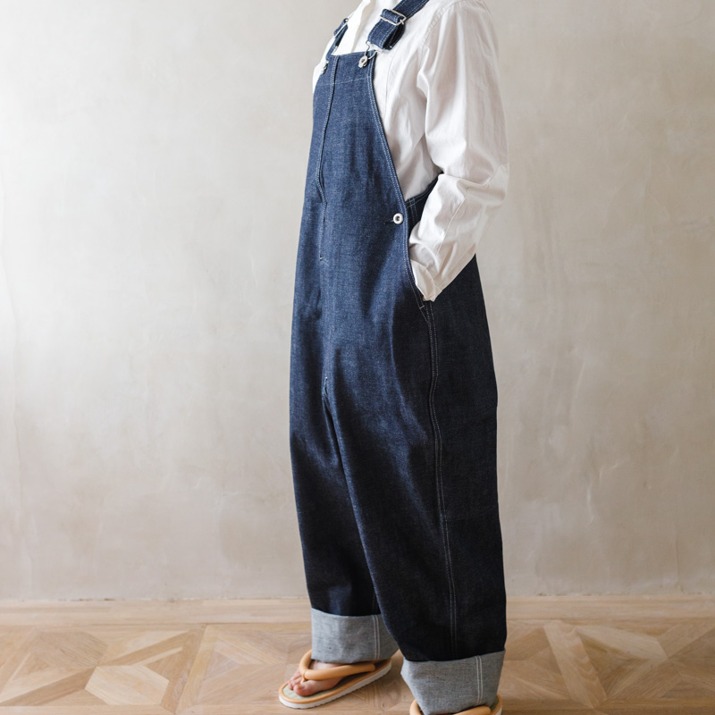 ECKEPUNKT ONLINE STORE / TUKI #0054 【TYPE2 SALOPETTE】INDIGO DENIM