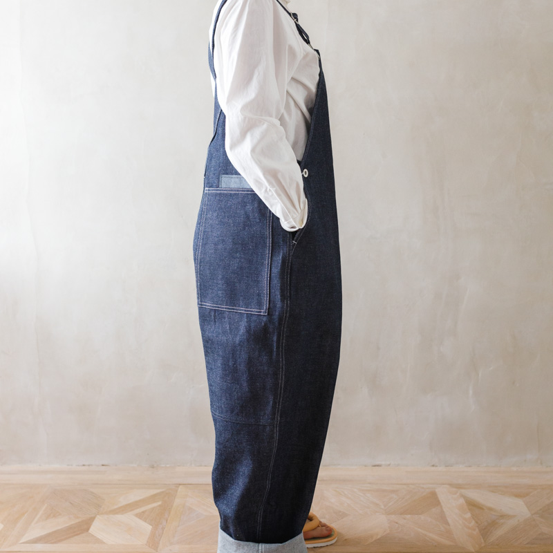 ECKEPUNKT ONLINE STORE / TUKI #0054 【TYPE2 SALOPETTE】INDIGO DENIM