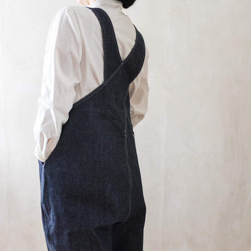 ECKEPUNKT ONLINE STORE / TUKI #0054 【TYPE2 SALOPETTE】INDIGO DENIM