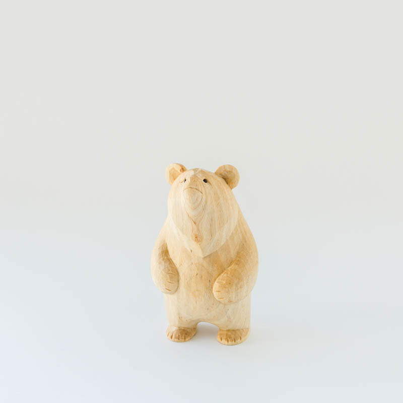 おじさんの熊 希少 北海道 十勝 埋もれ木 木彫り熊 木彫りの熊